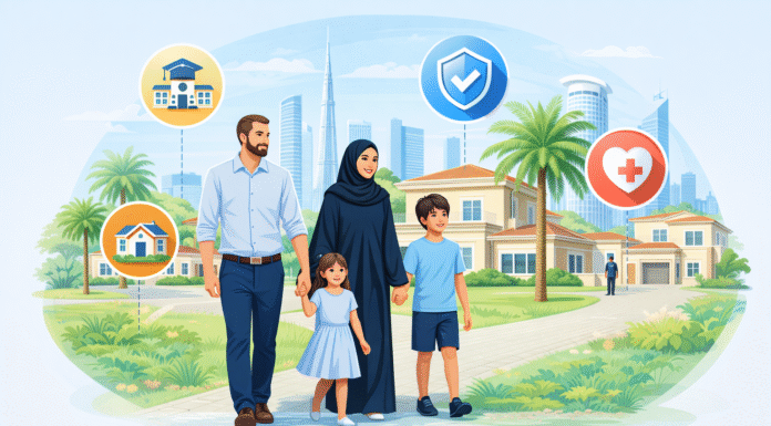 Family Life in the Gulf: What Expat Families Need to Know Before Moving Happy expatriate family living in Gulf countries