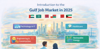 Gulf Job Market 2025: In-Demand Jobs, Salaries & Career Opportunities for Expats Gulf job market 2025 infographic: In-demand sectors like technology, healthcare, engineering, renewable energy, hospitality, finance, and oil & gas for expats in UAE, Saudi Arabia, Qatar, Oman, Kuwait, and Bahrain
