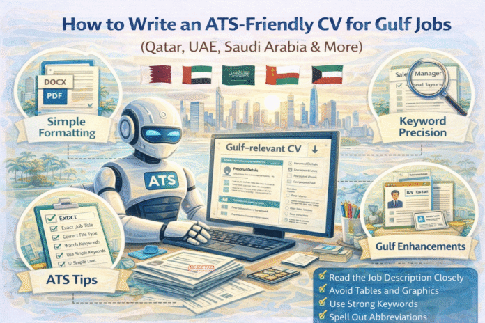 ATS-friendly CV for Gulf jobs: Guide to resume tips for Qatar, UAE, Saudi Arabia expats 2026