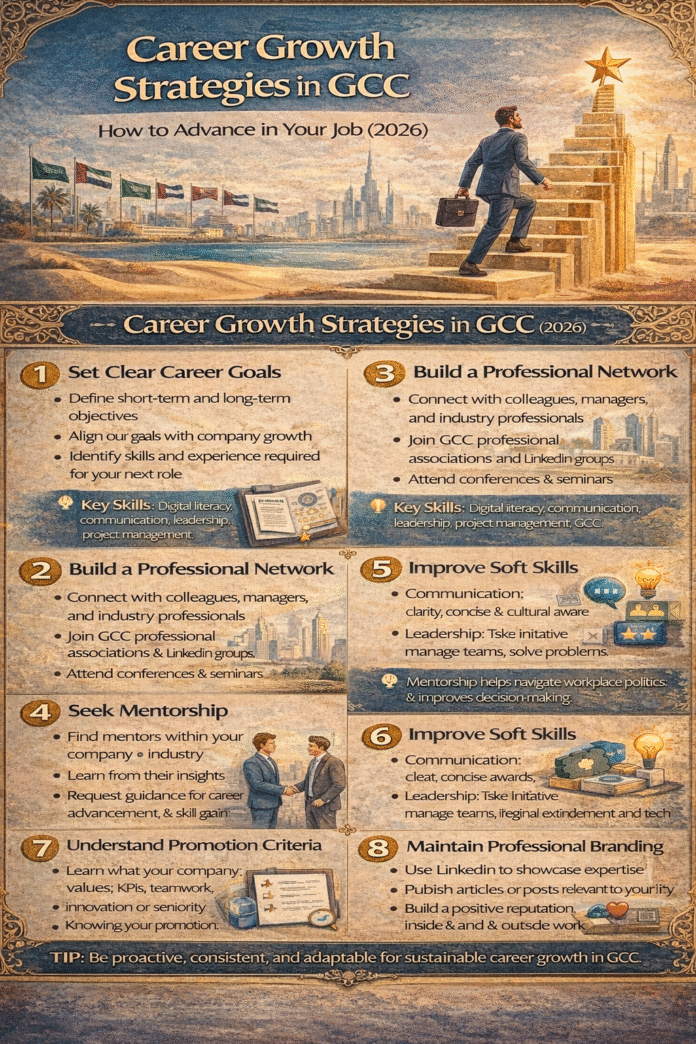 Career growth strategies for GCC professionals in UAE, Qatar, Saudi Arabia, and other Gulf countries in 2026