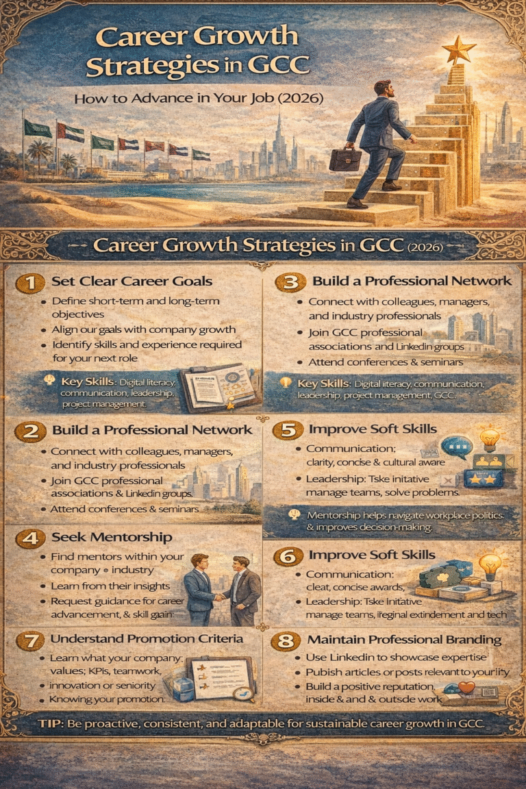 Career growth strategies for GCC professionals in UAE, Qatar, Saudi Arabia, and other Gulf countries in 2026