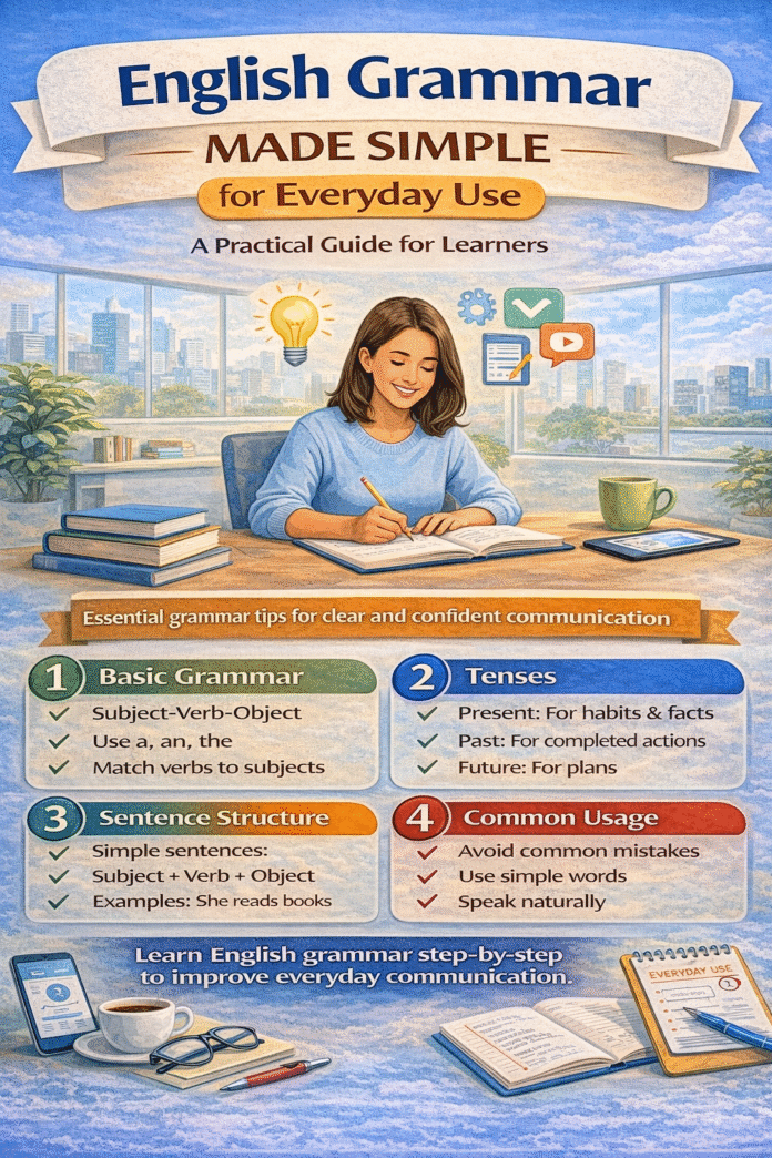 English grammar guide for learners English grammar made simple for everyday use