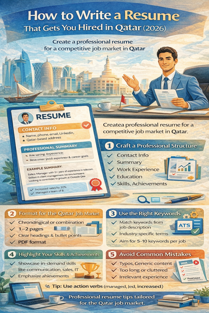 Professional resume tips for Qatar jobs
