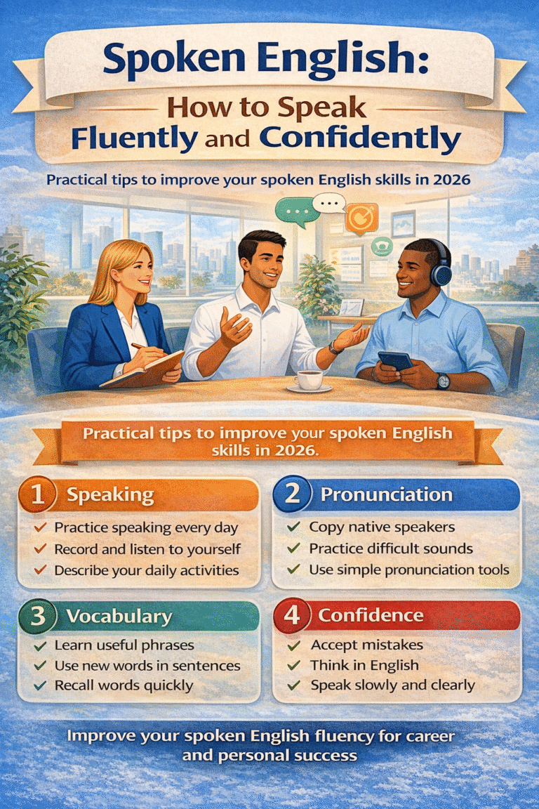 spoken English fluency and confident English speaking