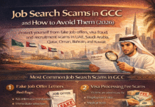 Common Job Search Scams in GCC and How to Avoid Them (2026) Job search scams in GCC and how to identify and avoid fake job offers in 2026