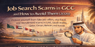 Common Job Search Scams in GCC and How to Avoid Them (2026) Job search scams in GCC and how to identify and avoid fake job offers in 2026