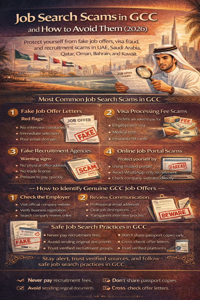Job search scams in GCC and how to identify and avoid fake job offers in 2026