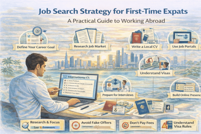Job search strategy for first-time expats planning to work abroad