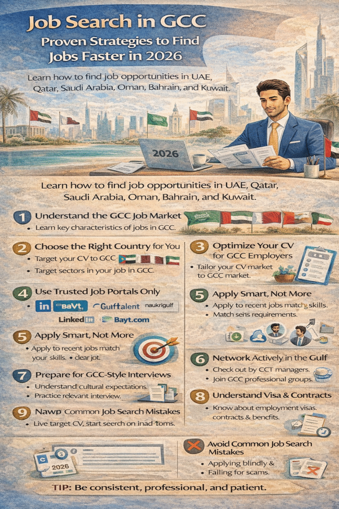 Job search in GCC with proven strategies for finding jobs faster in 2026