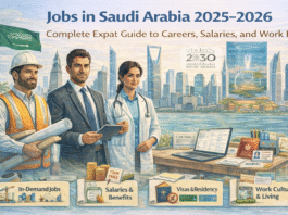 Jobs in Saudi Arabia 2025–2026 offer expats high salaries, tax-free income, and long-term career growth.