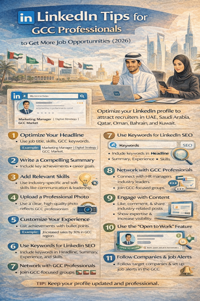 LinkedIn tips for GCC professionals