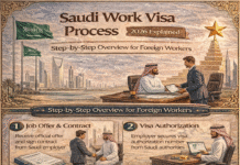 Saudi Work Visa Process 2026: Step-by-Step Guide for Expats Saudi work visa process 2026 step-by-step infographic for expats