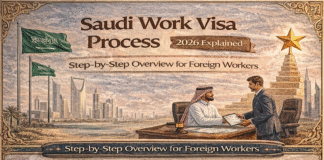 Saudi Work Visa Process 2026: Step-by-Step Guide for Expats Saudi work visa process 2026 step-by-step infographic for expats