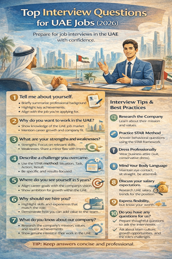 op interview questions and answers for UAE jobs