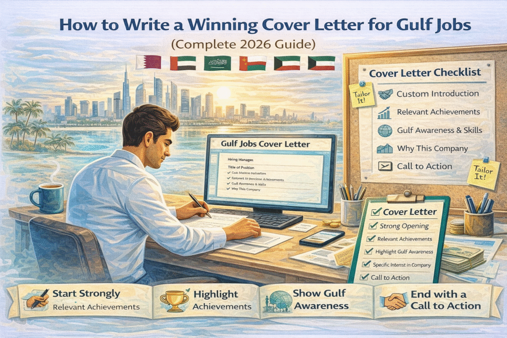 How to Write a Winning Cover Letter for Gulf Jobs (Qatar, UAE, Saudi Arabia) – 2026 Guide
