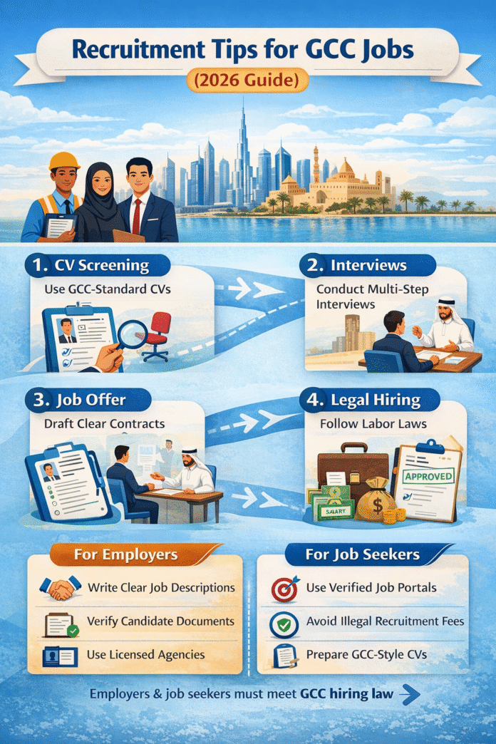 recruitment tips for GCC jobs and hiring process