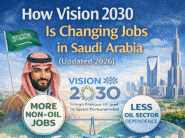 How Vision 2030 Is Changing Jobs in Saudi Arabia (Updated 2026) Vision 2030 jobs in Saudi Arabia creating new career opportunities