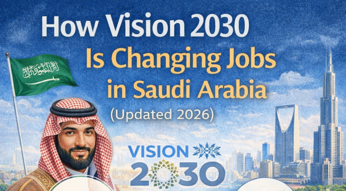 How Vision 2030 Is Changing Jobs in Saudi Arabia (Updated 2026) Vision 2030 jobs in Saudi Arabia creating new career opportunities
