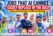 Jobs That AI Cannot Easily Replace in the Gulf: Future-Proof Careers for 2026 AI-Proof Jobs in the Gulf including healthcare, education, engineering, and management careers