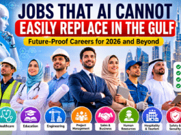 Jobs That AI Cannot Easily Replace in the Gulf: Future-Proof Careers for 2026 AI-Proof Jobs in the Gulf including healthcare, education, engineering, and management careers