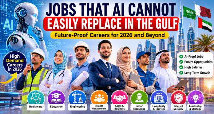 AI-Proof Jobs in the Gulf including healthcare, education, engineering, and management careers